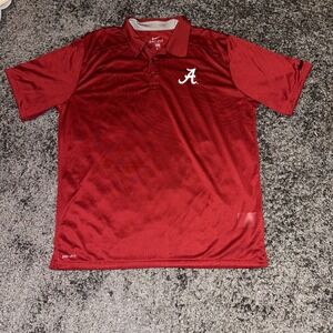 Nike Alabama Crimson Tide Dri-FIT Polo‎ Shirt Athletic Training XL